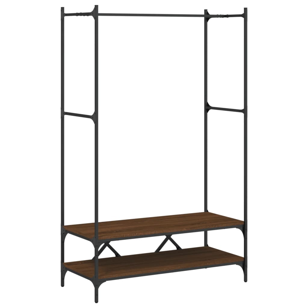 Appendiabiti Con Scaffali In Legno Multistrato