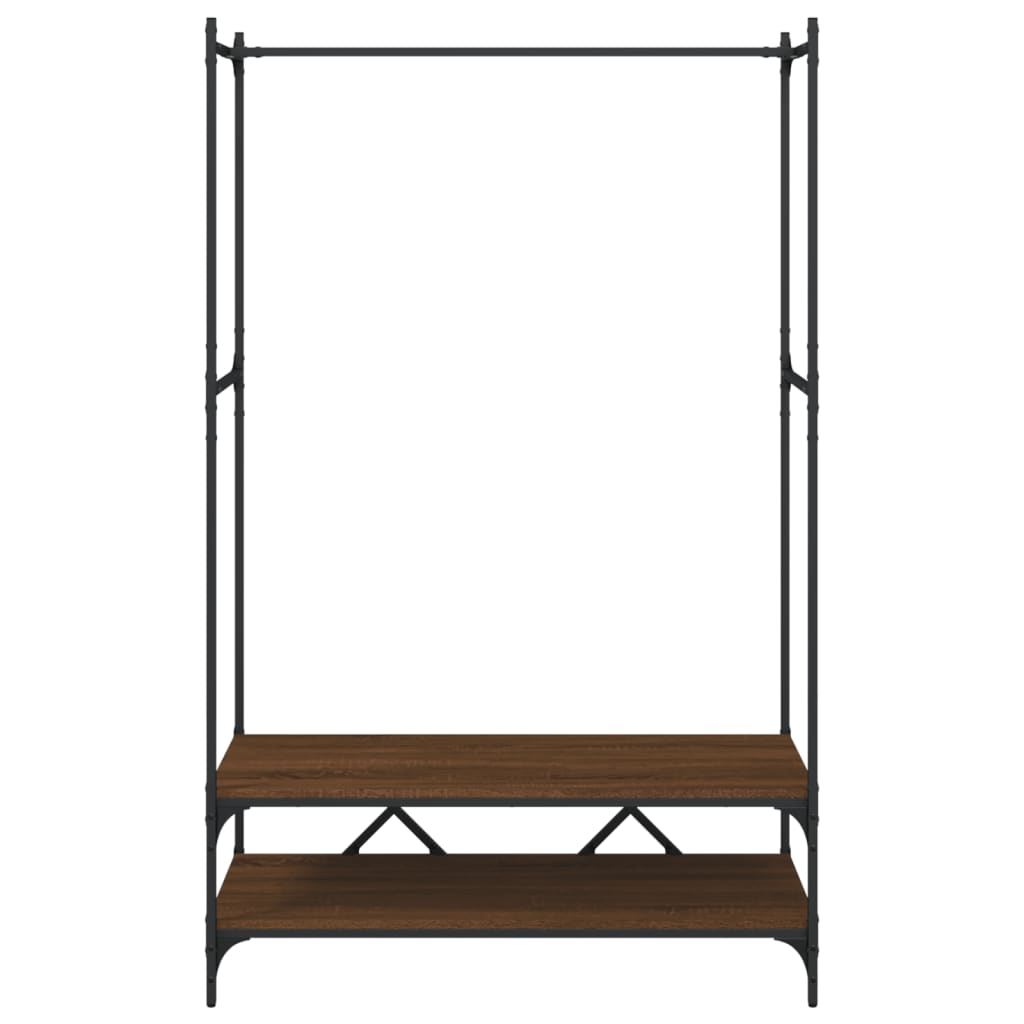 Appendiabiti Con Scaffali In Legno Multistrato