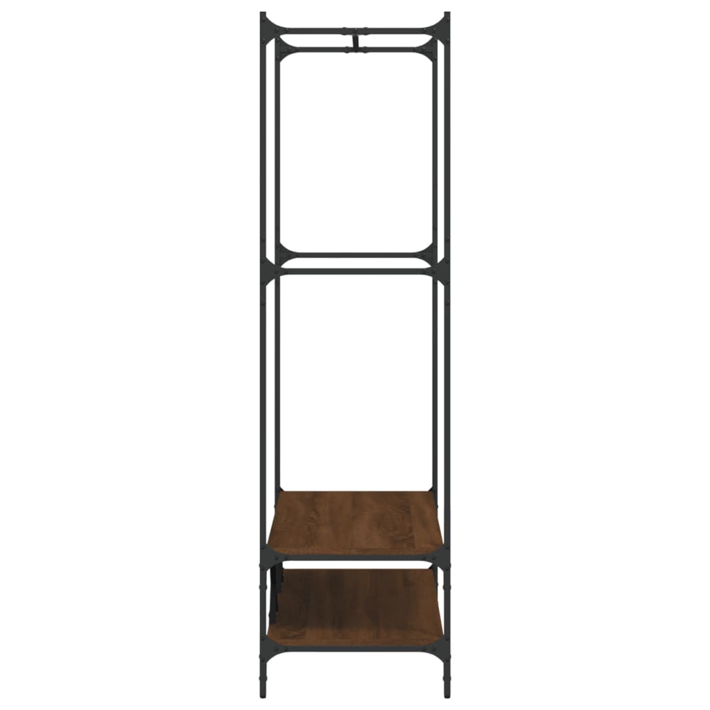 Appendiabiti Con Scaffali In Legno Multistrato