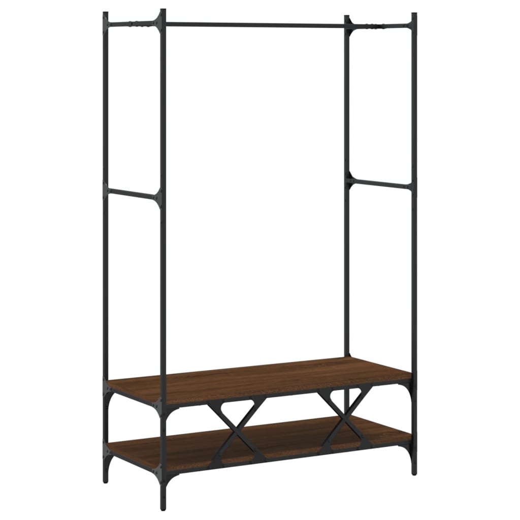 Appendiabiti Con Scaffali In Legno Multistrato