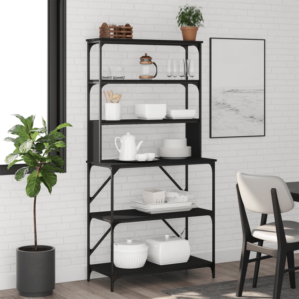 Scaffale Cucina 6Ripiani 90X40X180Cm Multistrato