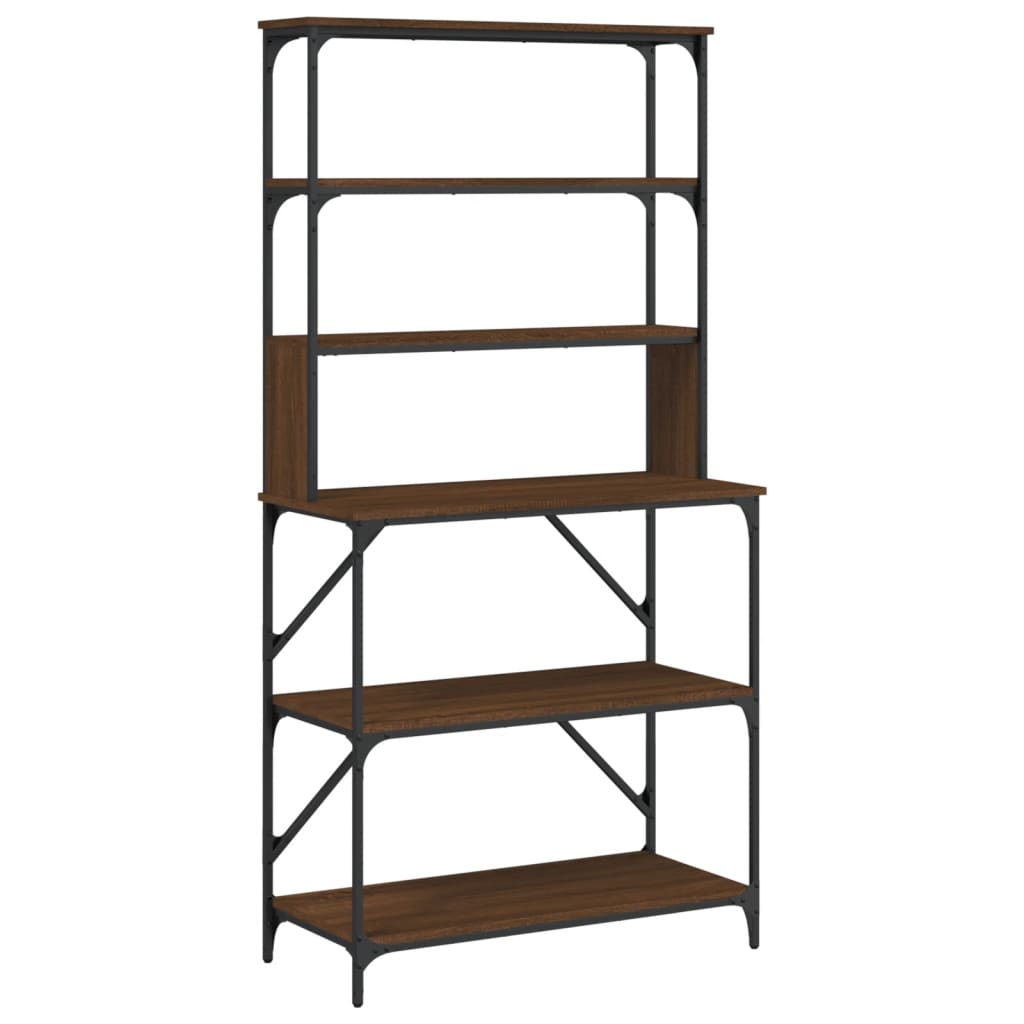 Scaffale Cucina 6Ripiani 90X40X180Cm Multistrato