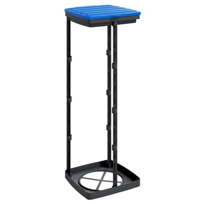 Porta Sacchi Spazzatura 2 Pz Nero E Blu In Pp