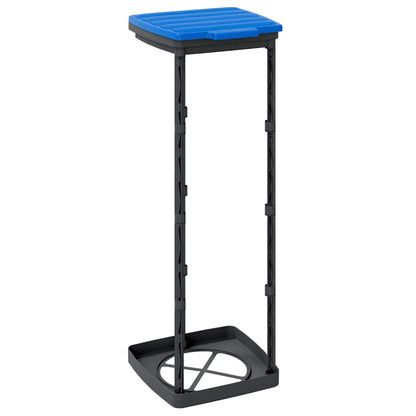 Porta Sacchi Spazzatura 2 Pz Nero E Blu In Pp