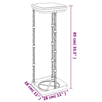 Porta Sacchi Spazzatura 2 Pz Nero E Blu In Pp