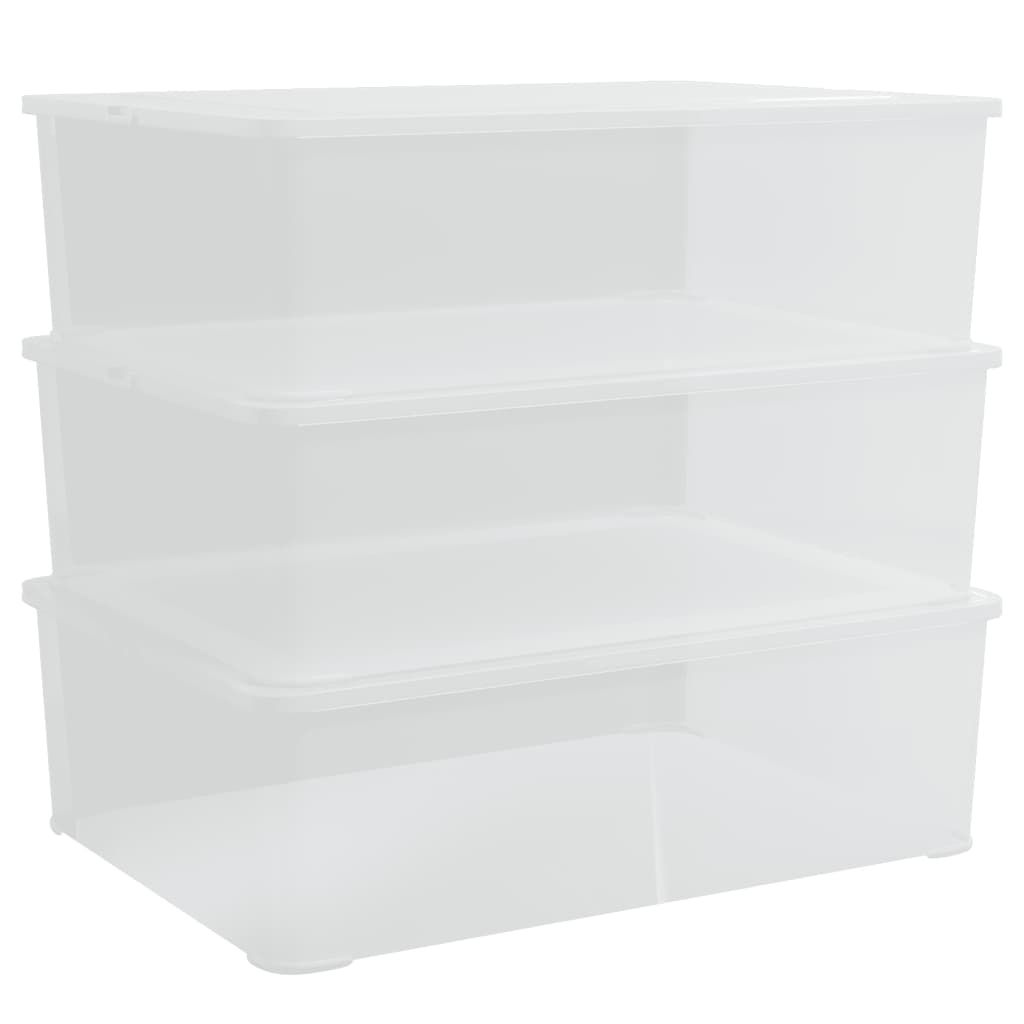 Contenitori In Plastica 3 Pz Impilabili