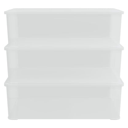 Contenitori In Plastica 3 Pz Impilabili