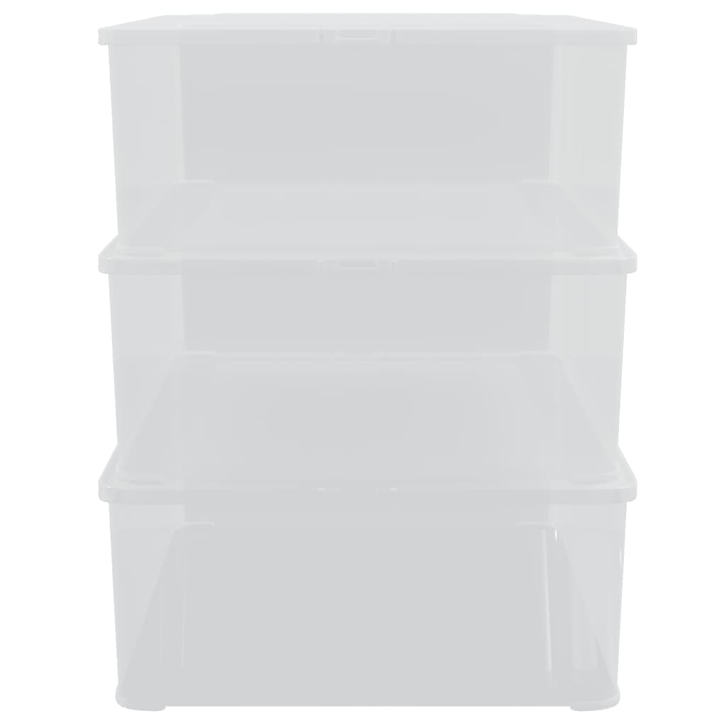 Contenitori In Plastica 3 Pz Impilabili