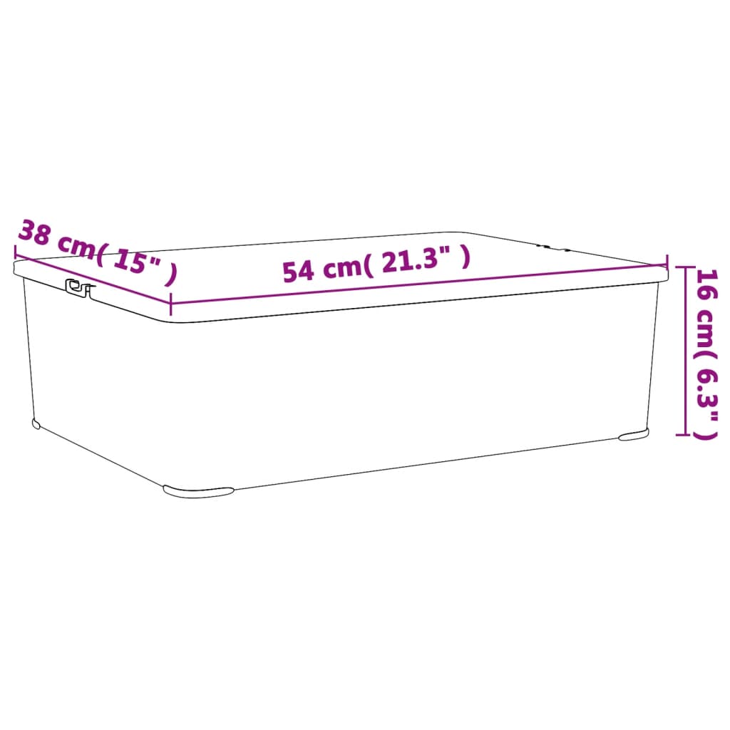 Contenitori In Plastica 3 Pz Impilabili