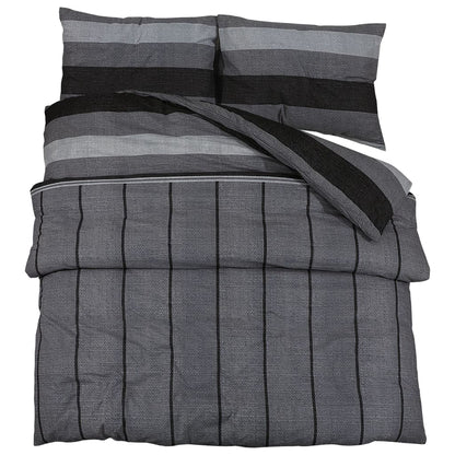 Set Copripiumino 140X200 Cm In Cotone Grigio Scuro