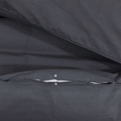 Set Copripiumino Nero 140X200 Cm In Cotone Nero E Bianco