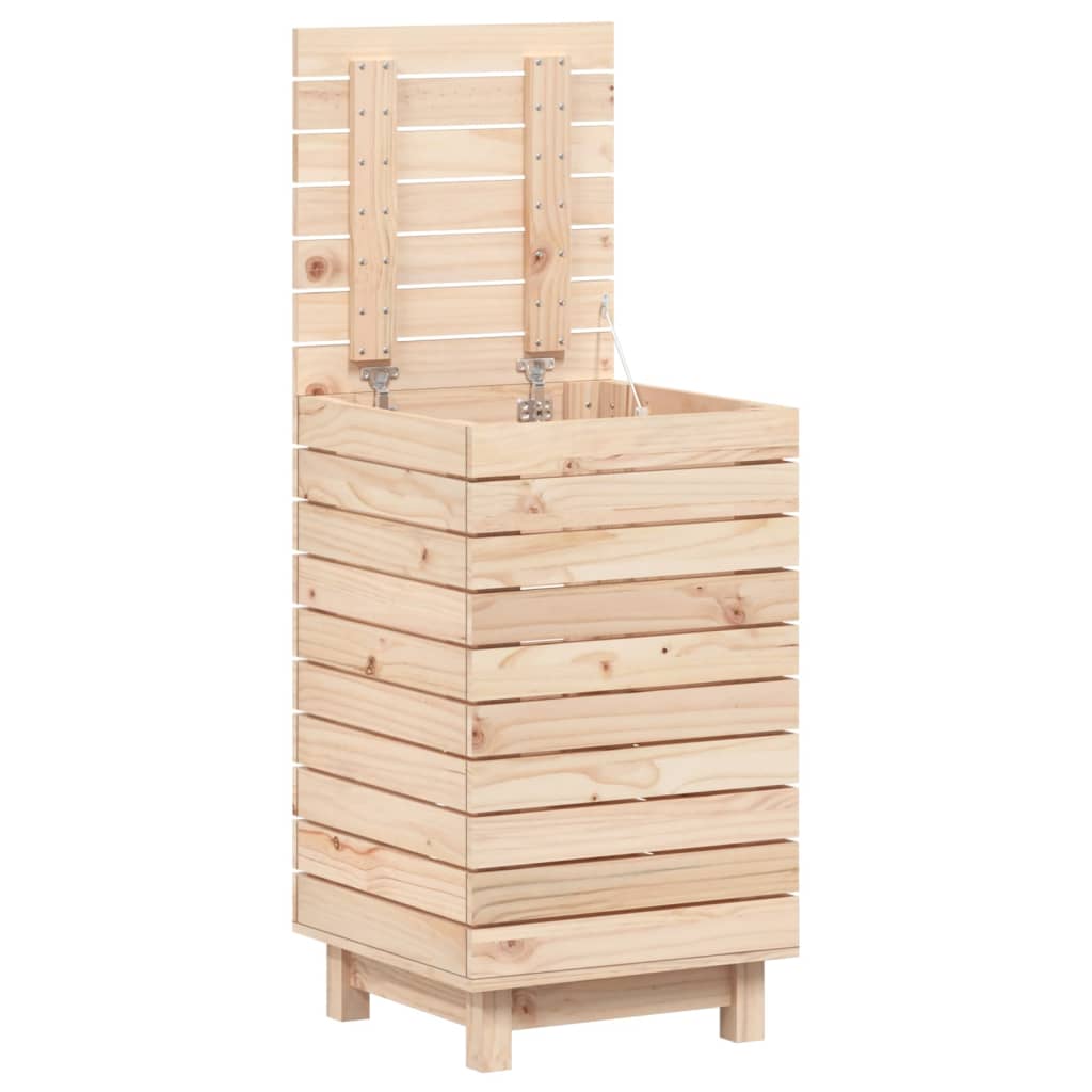 Cesto Per Bucato Legno Massello Pino