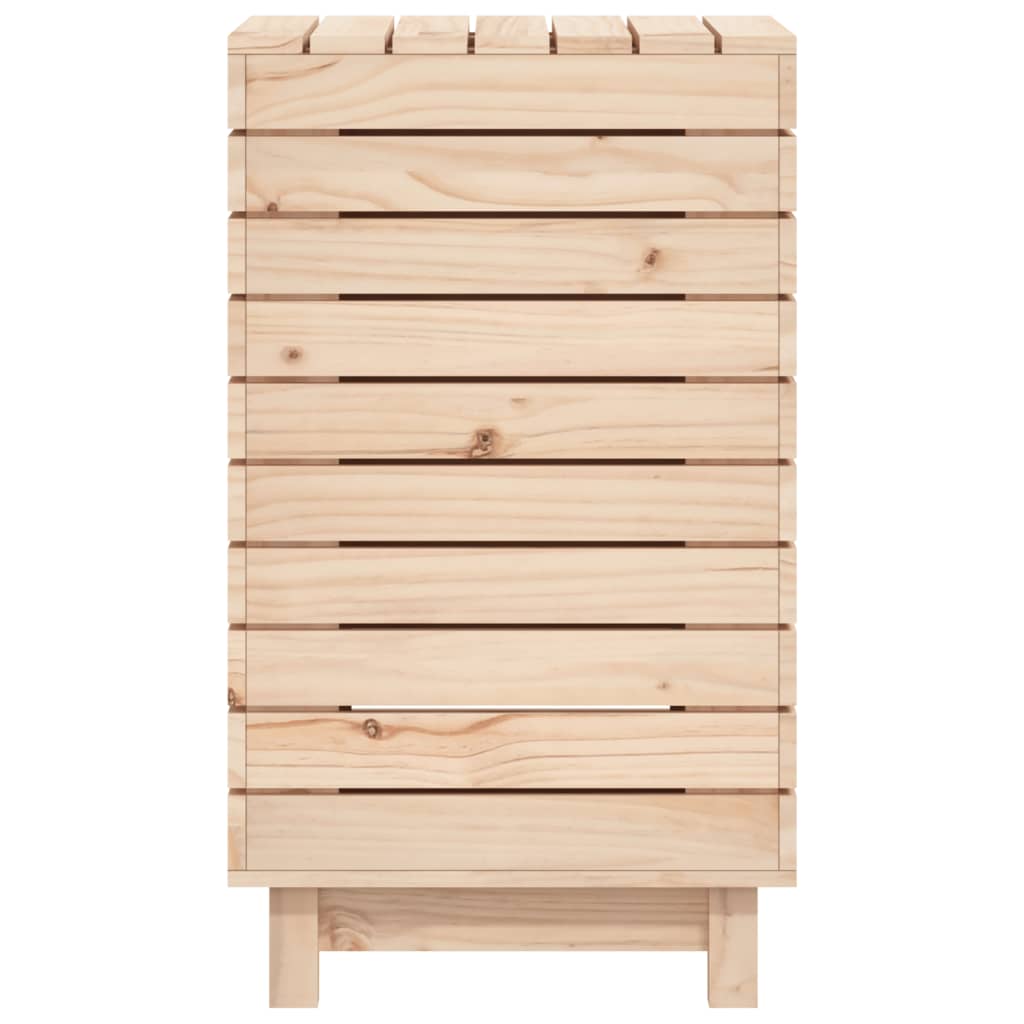 Cesto Per Bucato Legno Massello Pino
