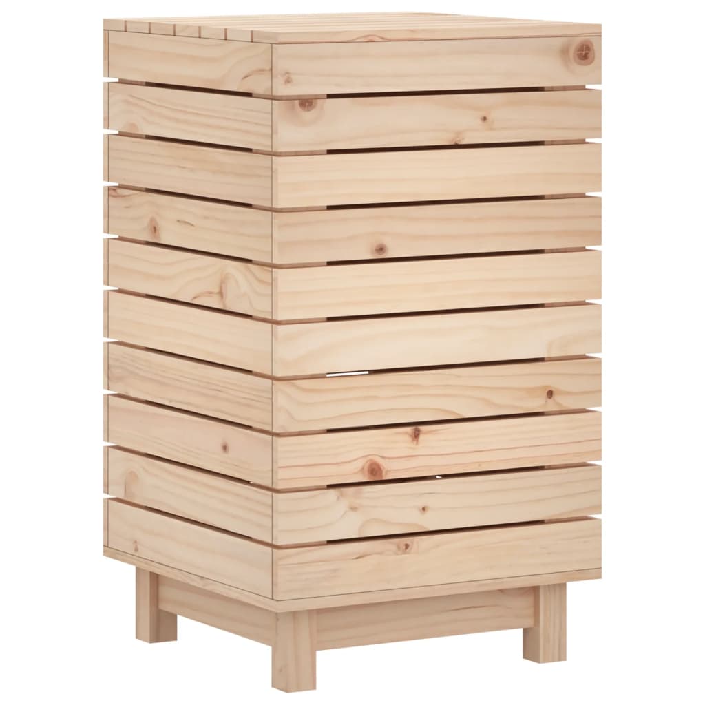Cesto Per Bucato Legno Massello Pino