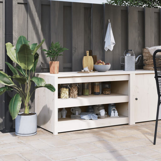 Mobile Da Cucina Da Esterno Bianco Legno Massello Di Pino Pino Bianco