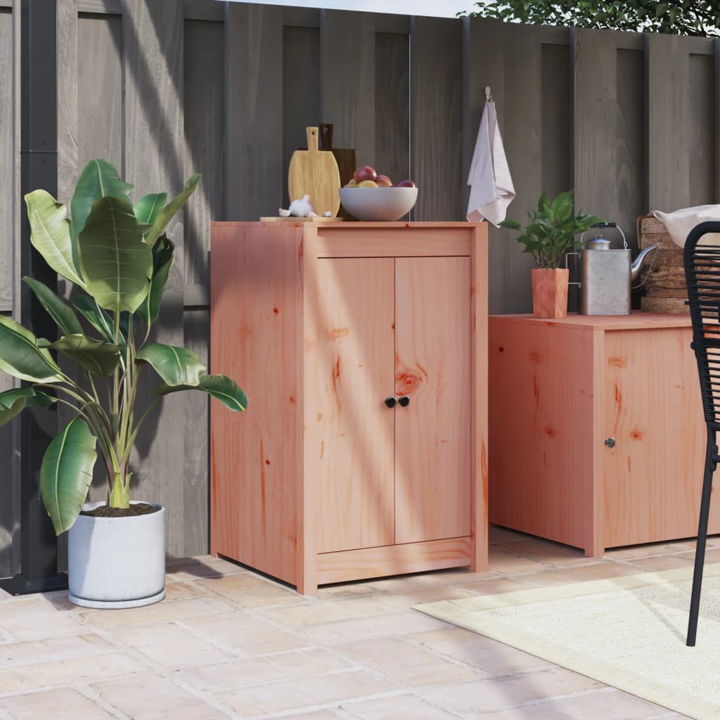 Ante Da Cucina Da Esterno Nere 50X9X82 Cm Legno Massello Di Pino