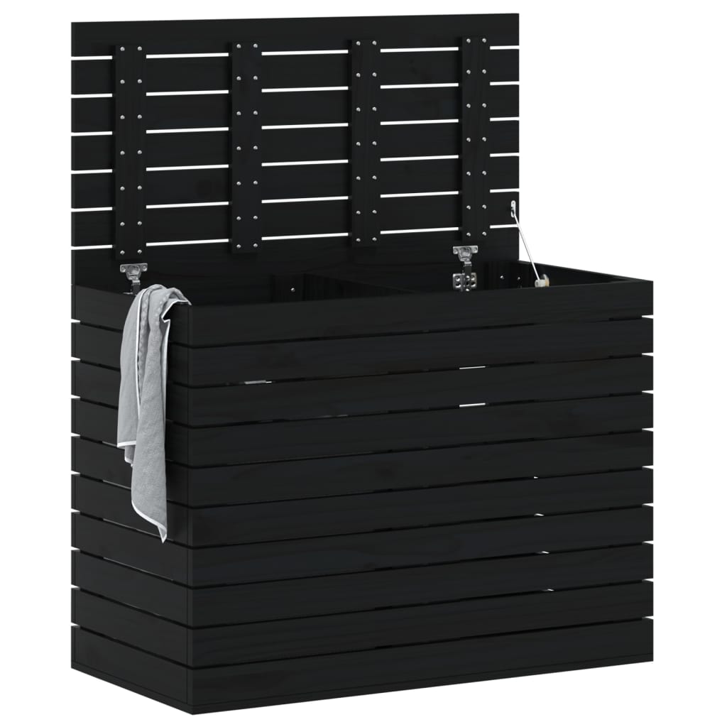 Cesto Per Bucato 88,5X44X66 Cm Legno Massello Pino