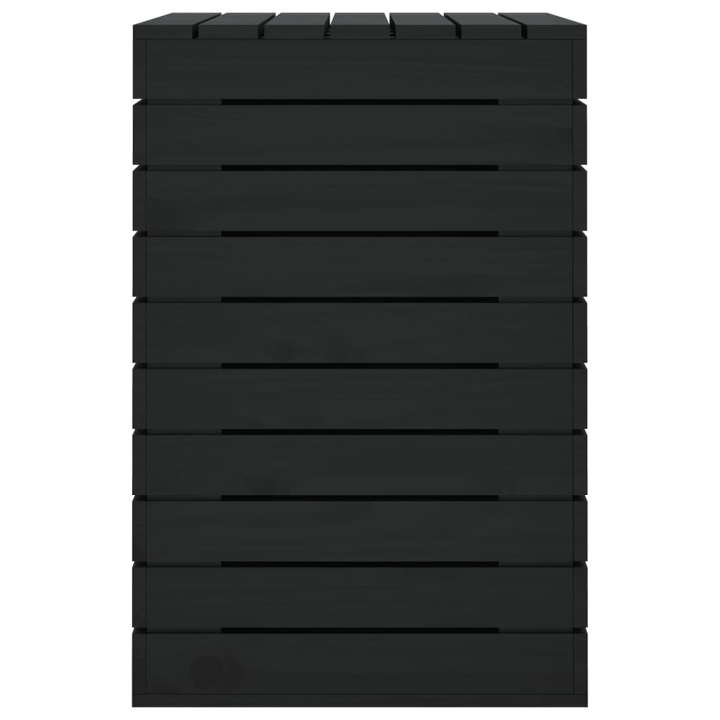 Cesto Per Bucato 88,5X44X66 Cm Legno Massello Pino