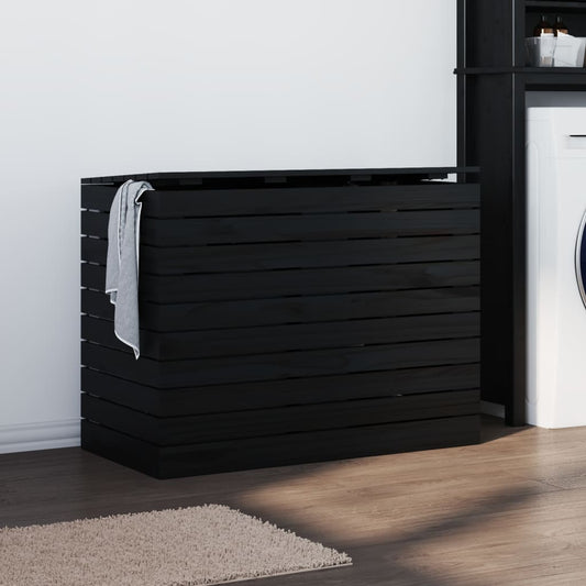 Cesto Per Bucato 88,5X44X66 Cm Legno Massello Pino