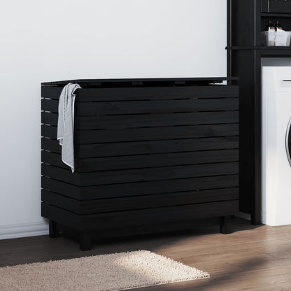 Cesto Per Bucato Legno Massello Pino