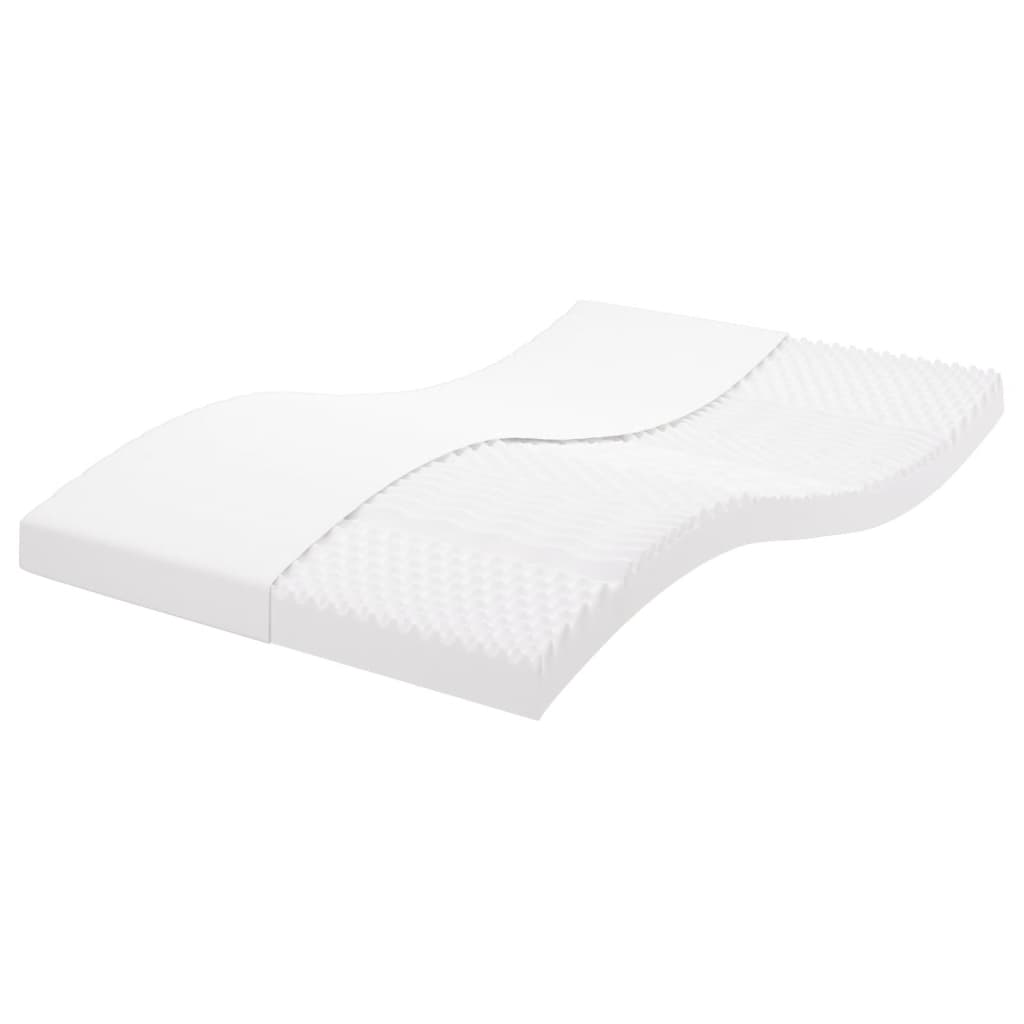 Materasso In Schiuma Bianco 7 Zone Durezza 20 Ild