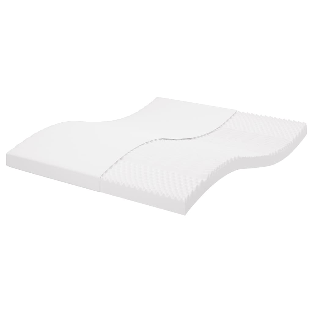 Materasso In Schiuma Bianco 7 Zone Durezza 20 Ild