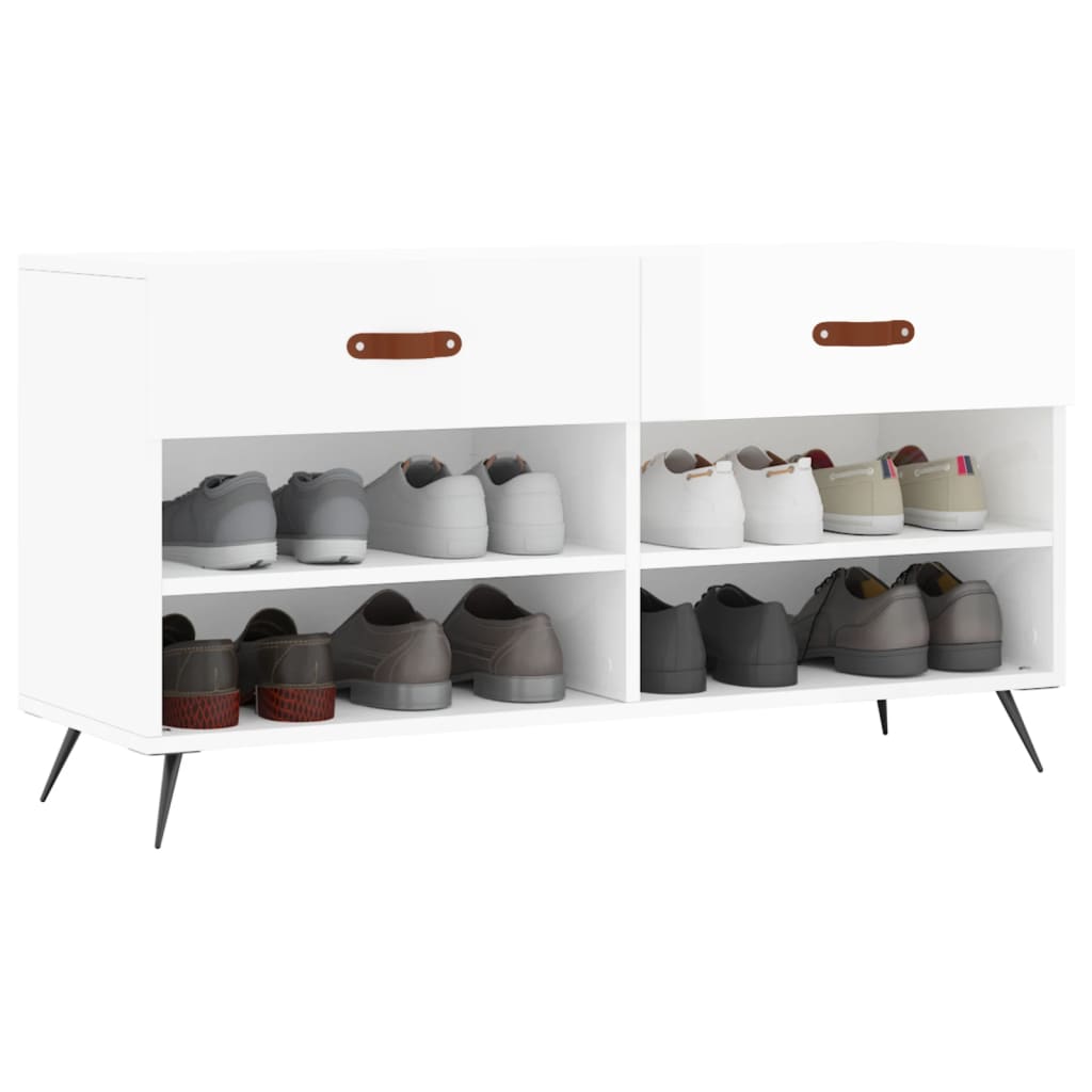 Panca Porta Scarpe 102X35X55 Cm Legno Multistrato