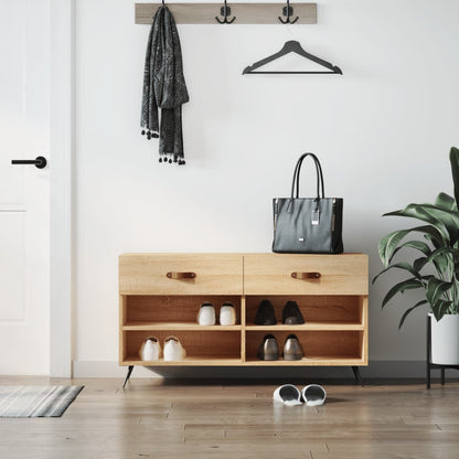 Panca Porta Scarpe 102X35X55 Cm Legno Multistrato
