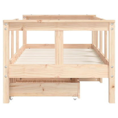 Giroletto Bambini Con Cassetti Legno Massello Di Pino