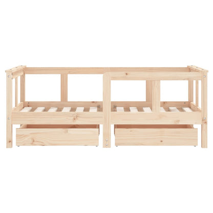 Giroletto Bambini Con Cassetti Legno Massello Di Pino