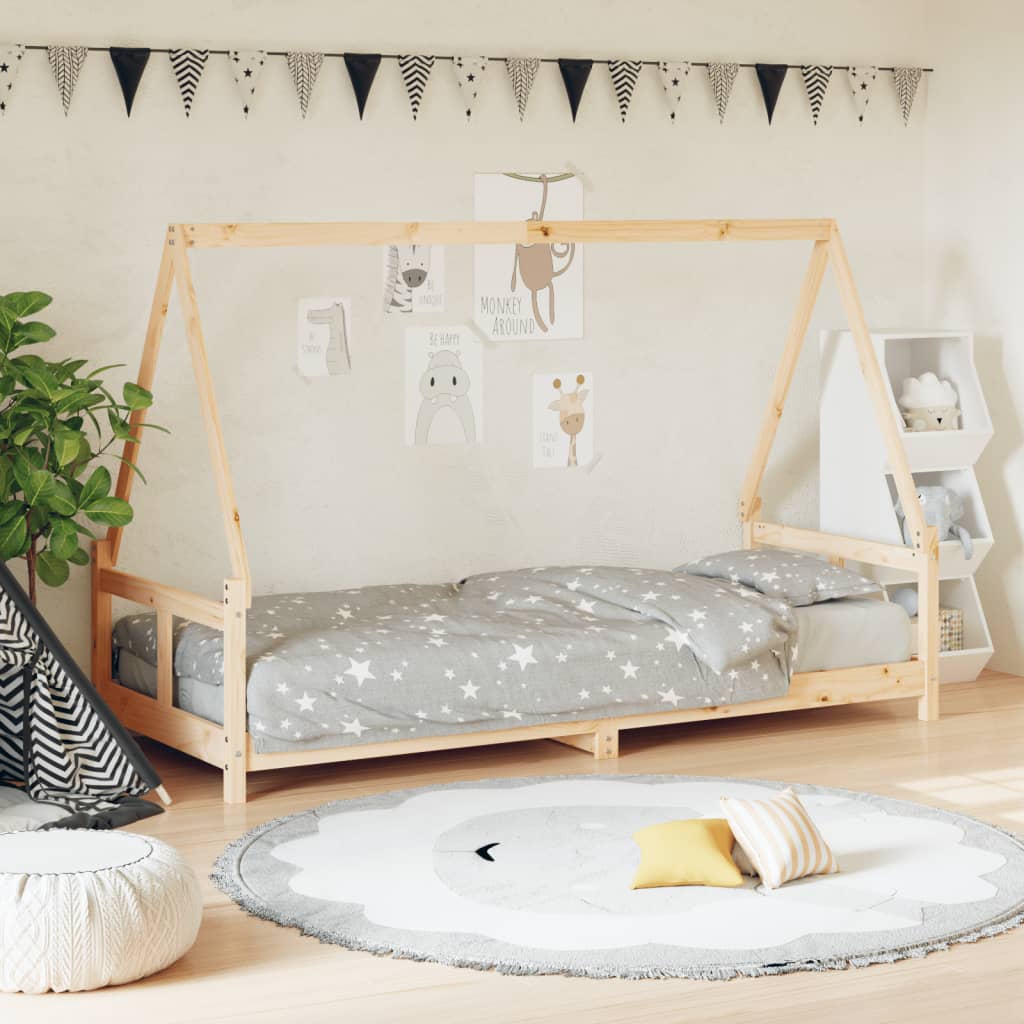 Giroletto Per Bambini 90X200Cm In Legno Massello Di Pino