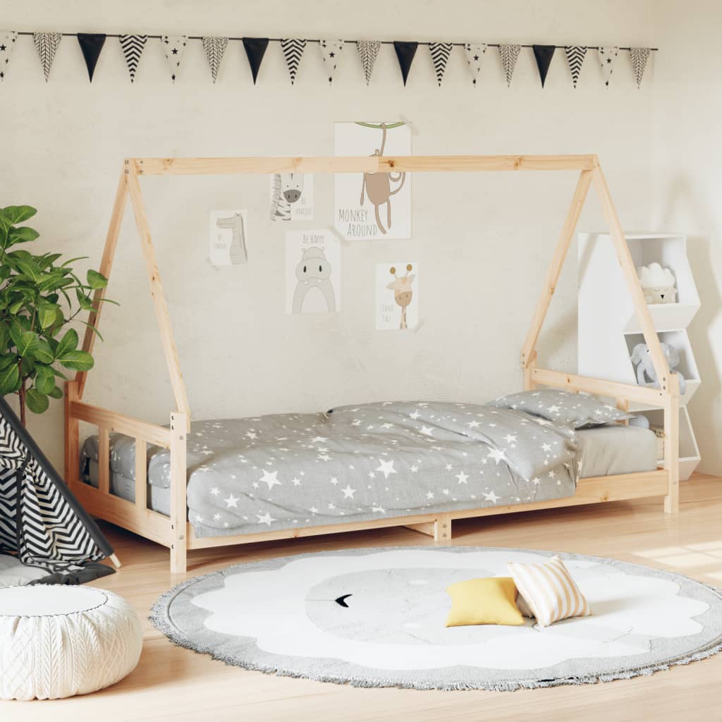 Giroletto Per Bambini 90X200Cm In Legno Massello Di Pino