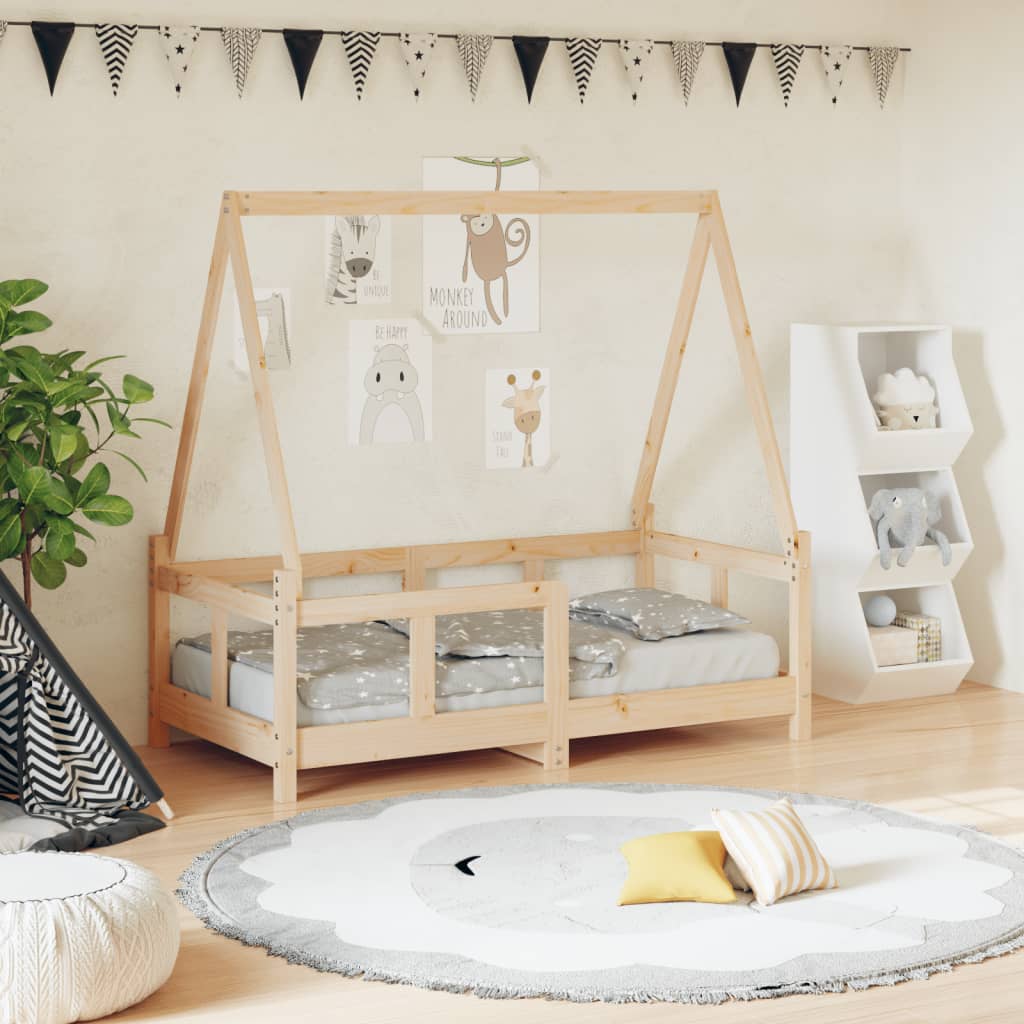 Giroletto Per Bambini 90X200Cm In Legno Massello Di Pino