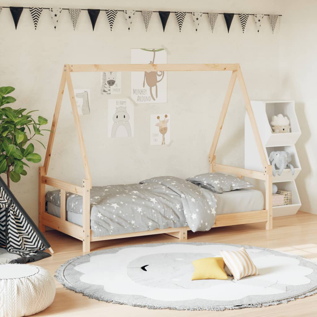 Giroletto Per Bambini 90X200Cm In Legno Massello Di Pino