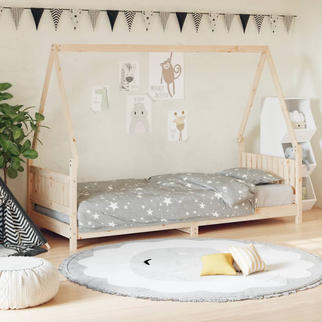 Giroletto Per Bambini 80X200Cm In Legno Massello Di Pino