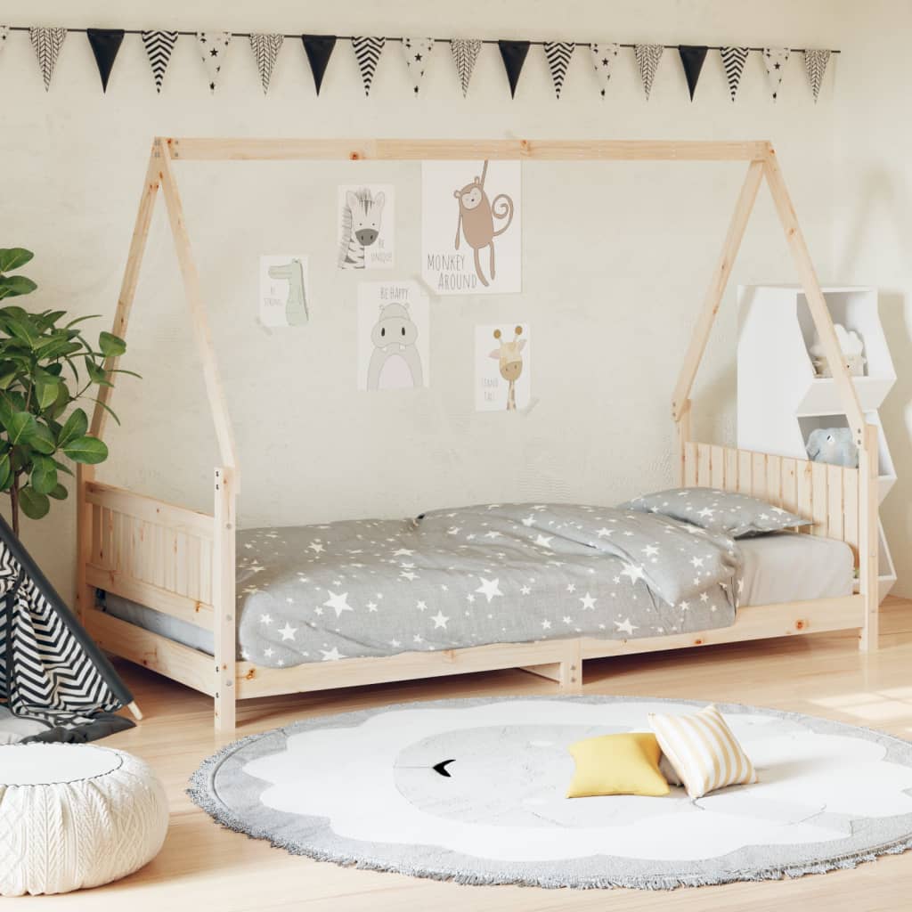 Giroletto Per Bambini 80X200Cm In Legno Massello Di Pino