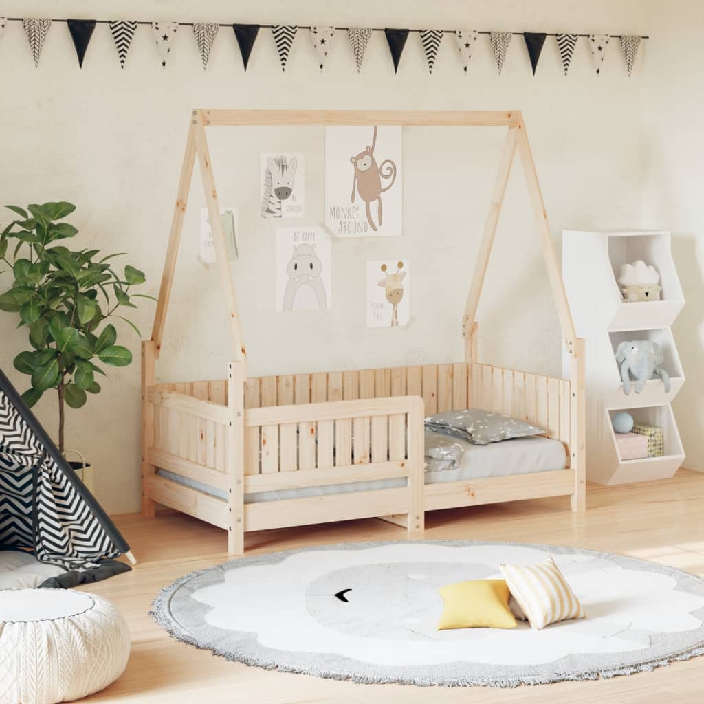 Giroletto Per Bambini 80X200Cm In Legno Massello Di Pino