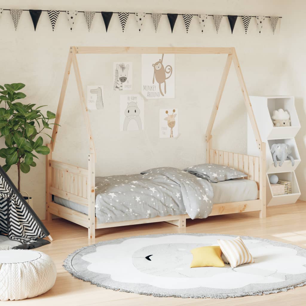Giroletto Per Bambini 80X200Cm In Legno Massello Di Pino