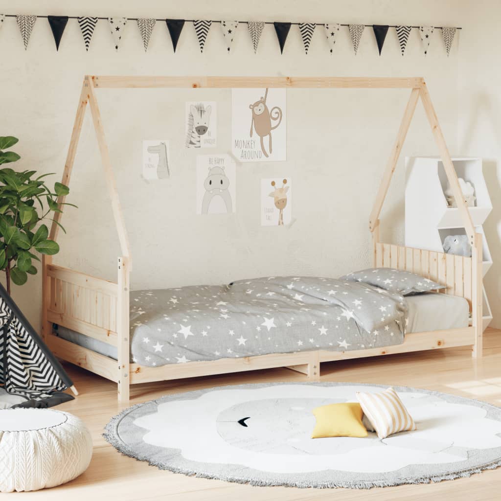 Giroletto Per Bambini 80X200Cm In Legno Massello Di Pino