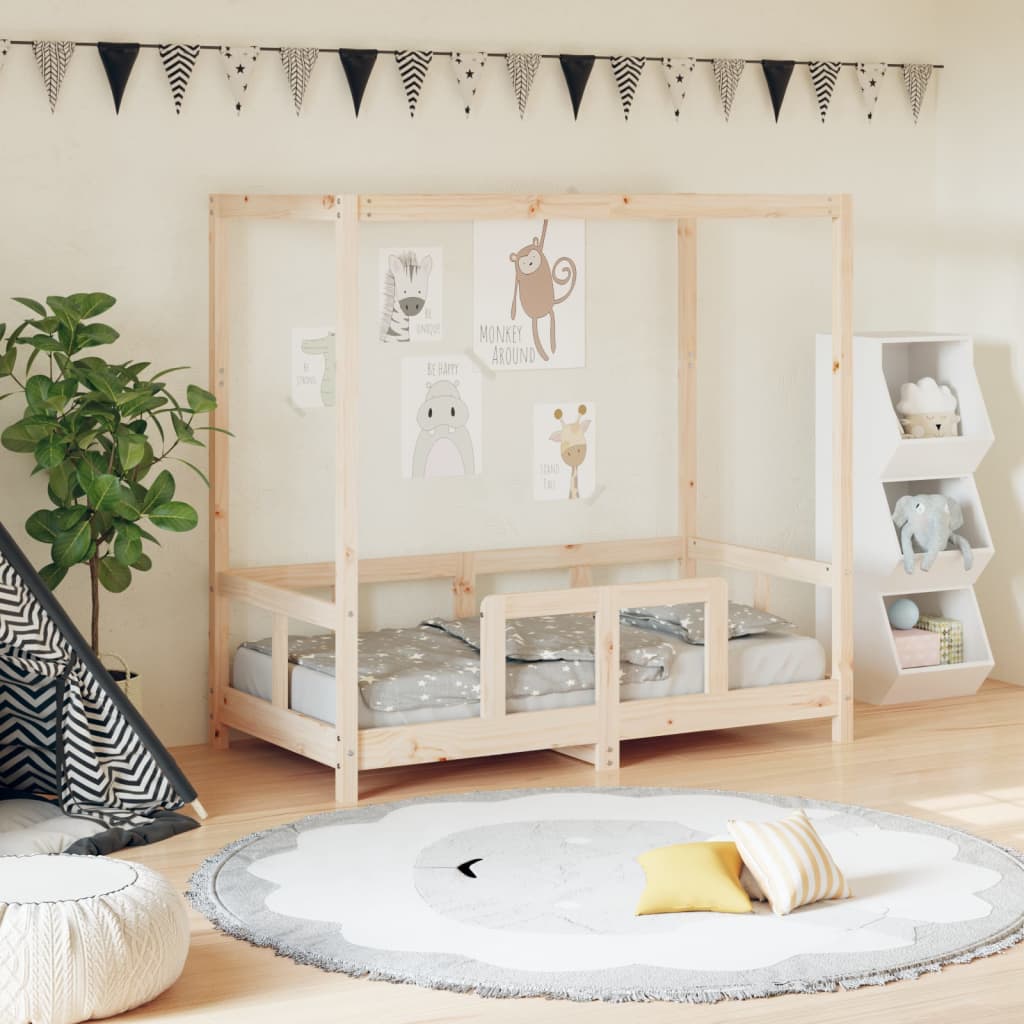 Giroletto Per Bambini 80X160Cm In Legno Massello Di Pino