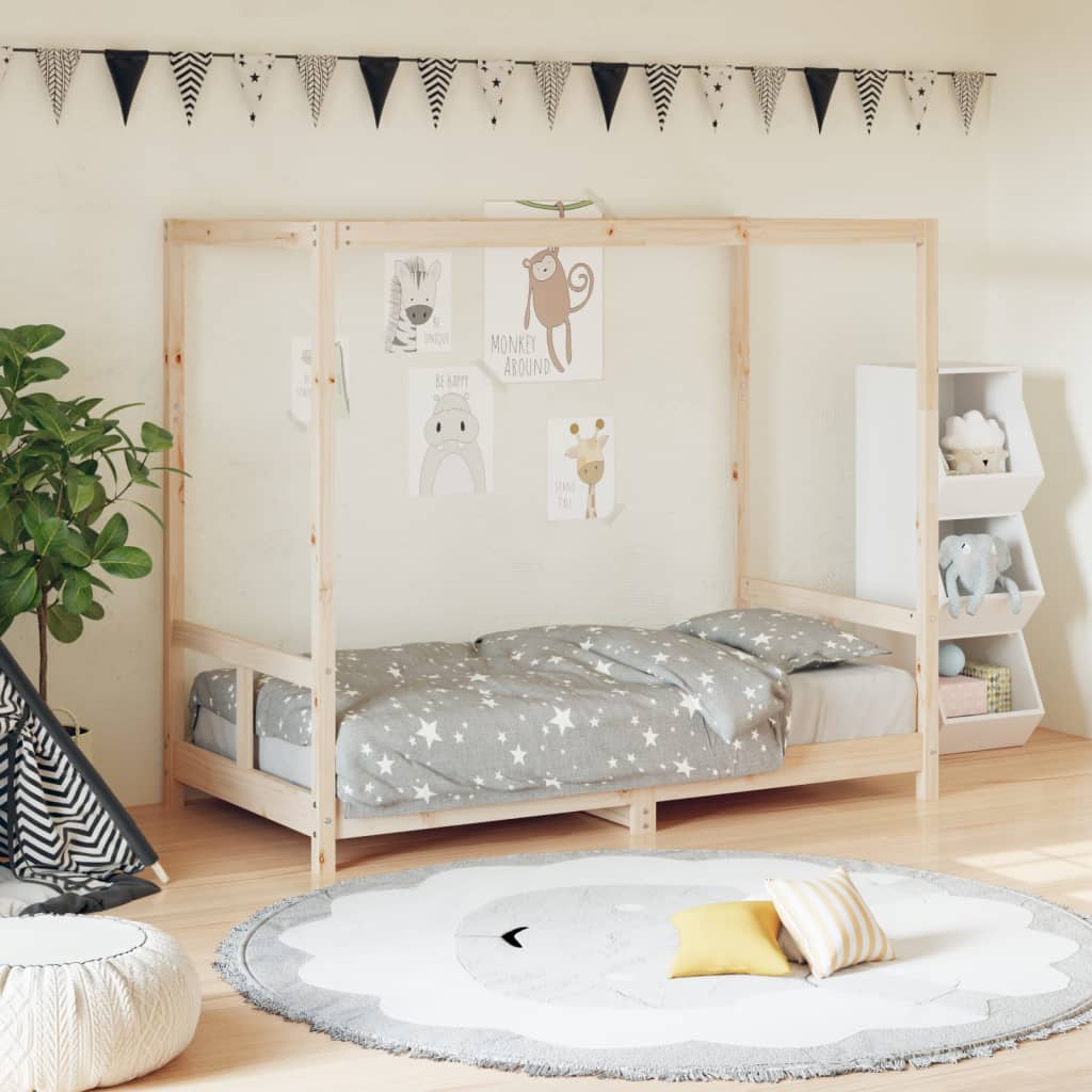 Giroletto Per Bambini 80X160Cm In Legno Massello Di Pino