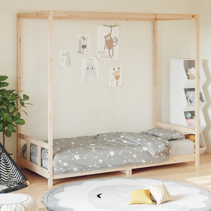 Giroletto Per Bambini 80X160Cm In Legno Massello Di Pino