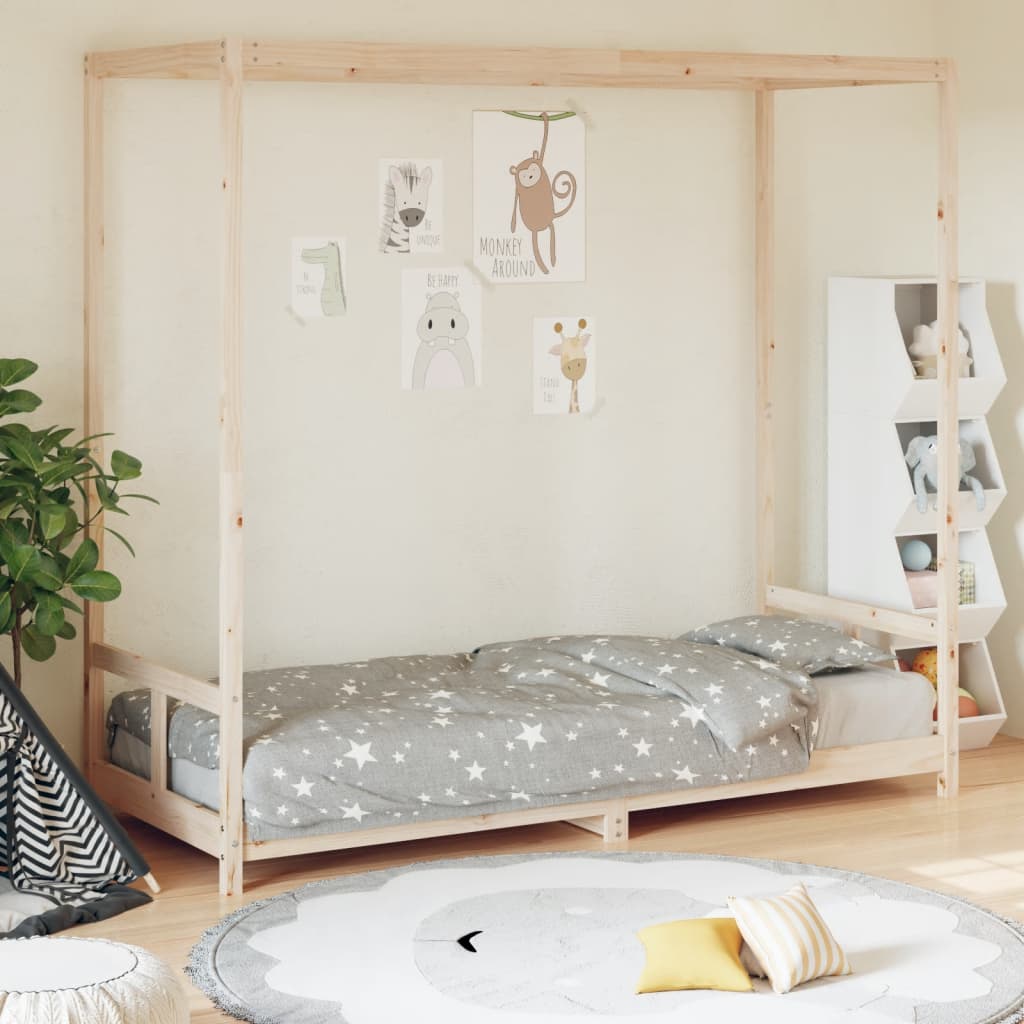 Giroletto Per Bambini 80X160Cm In Legno Massello Di Pino