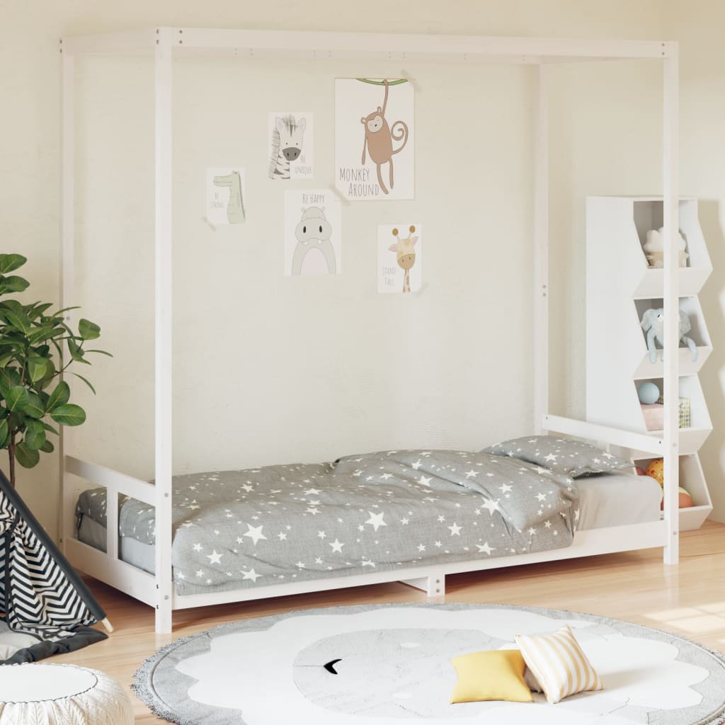 Giroletto Per Bambini 80X160Cm In Legno Massello Di Pino