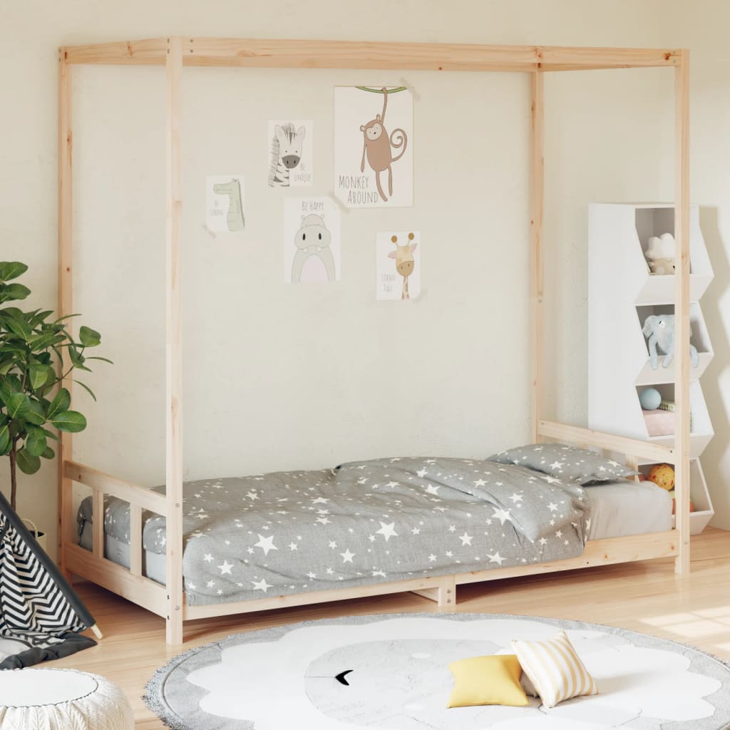 Giroletto Per Bambini 80X160Cm In Legno Massello Di Pino