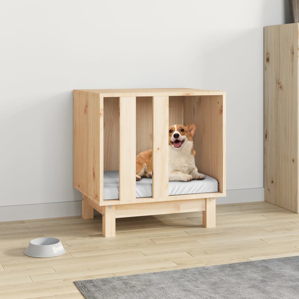 Casetta Per Cani In Legno Massello Di Pino