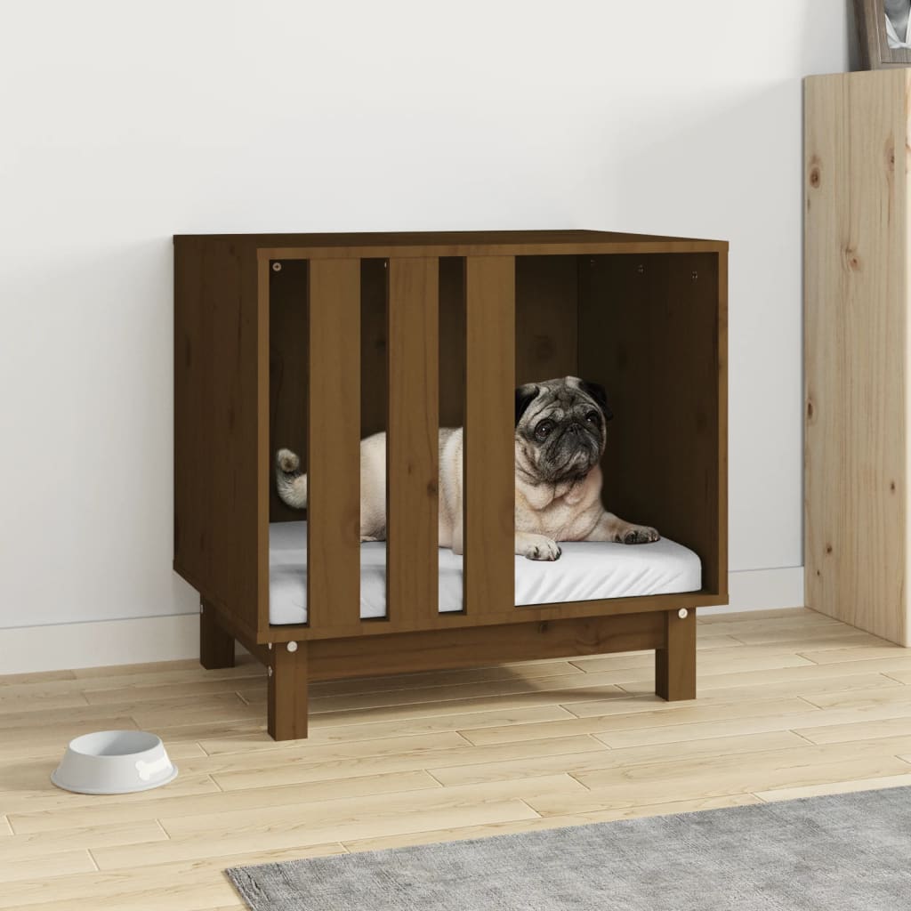 Casetta Per Cani In Legno Massello Di Pino