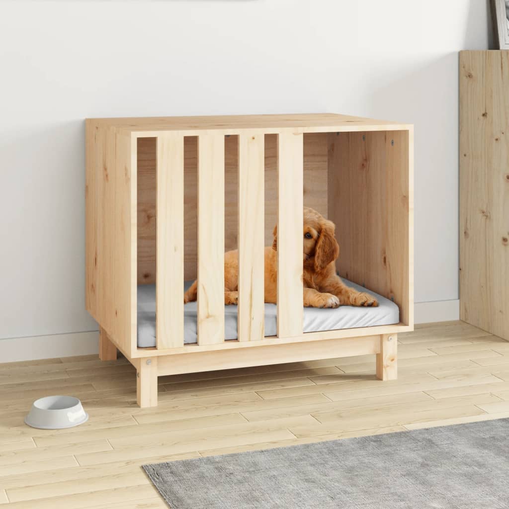 Casetta Per Cani In Legno Massello Di Pino