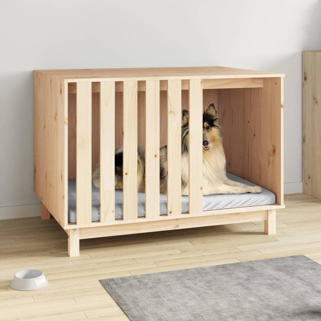 Casetta Per Cani In Legno Massello Di Pino
