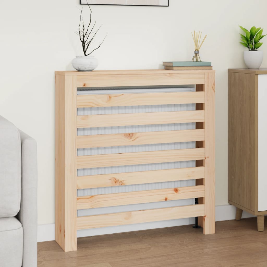 Copertura Termosifone Bianca Legno Massello Pino